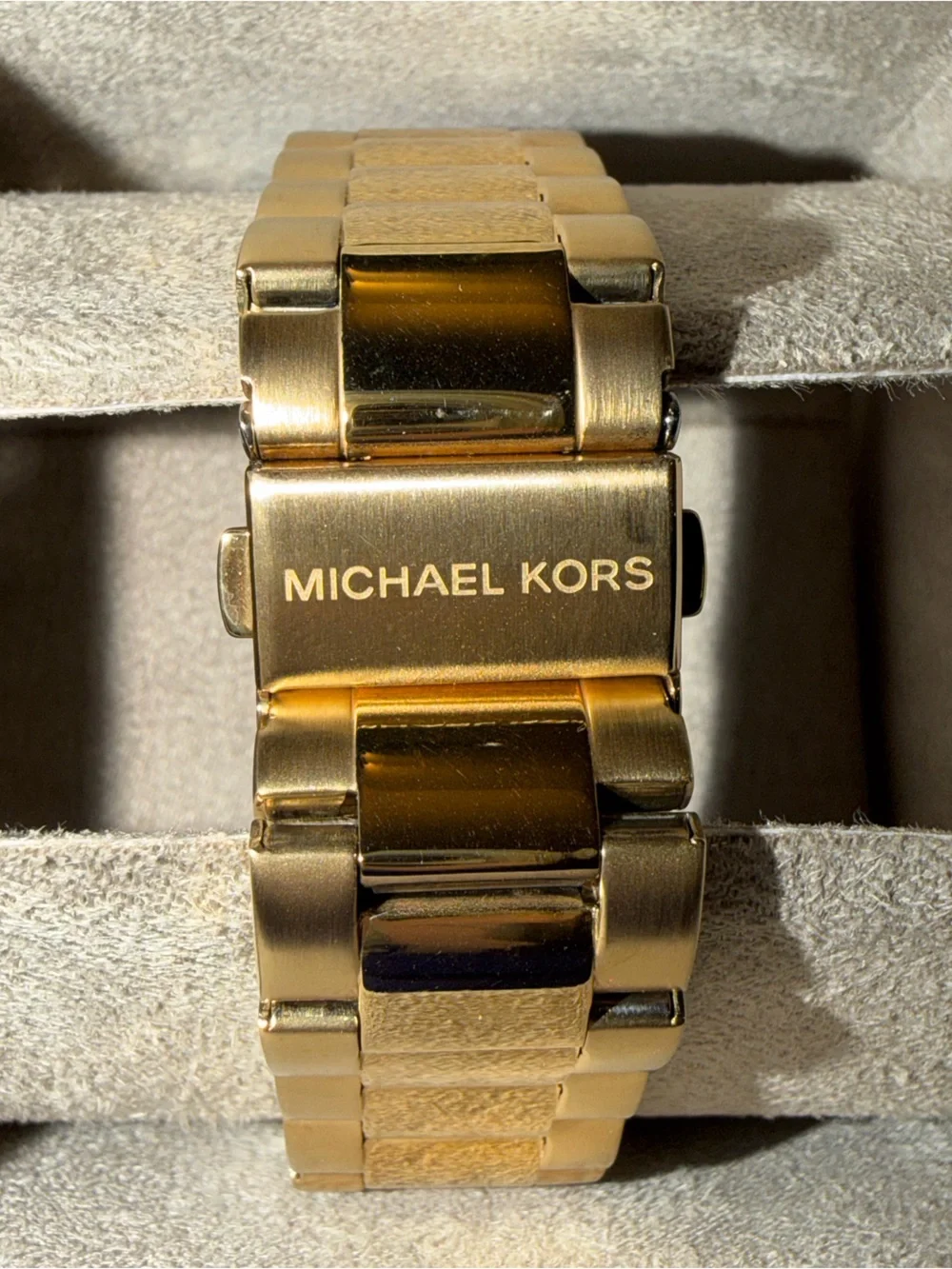Michael Kors Oversized Berkley Pavé Gold-Tone Watch